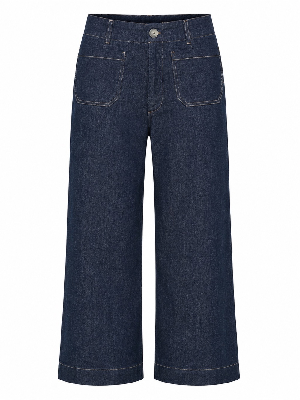 Maeve by Anthropologie Dark Indigo High-Rise Wide Leg Jeans